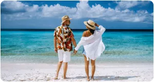 Pareja en playa